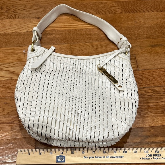Cole Haan White Genevieve weaved leather Bag - Picture 11 of 12